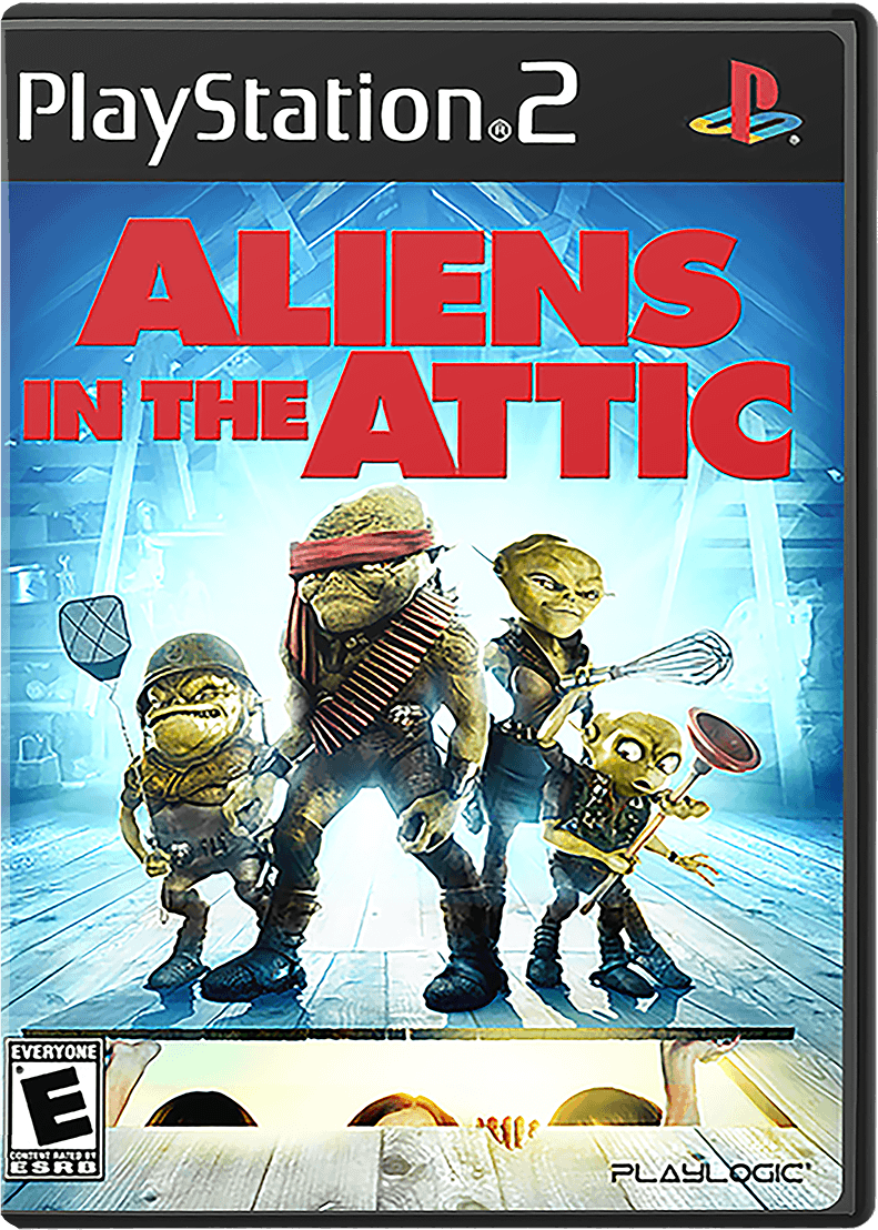 Aliens in the Attic box art for Playstation 2